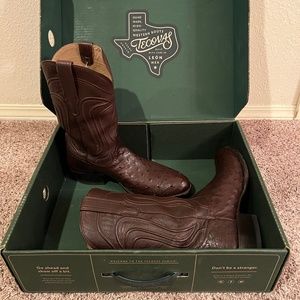 Tecovas Men’s Ostrich Cowboy Boots